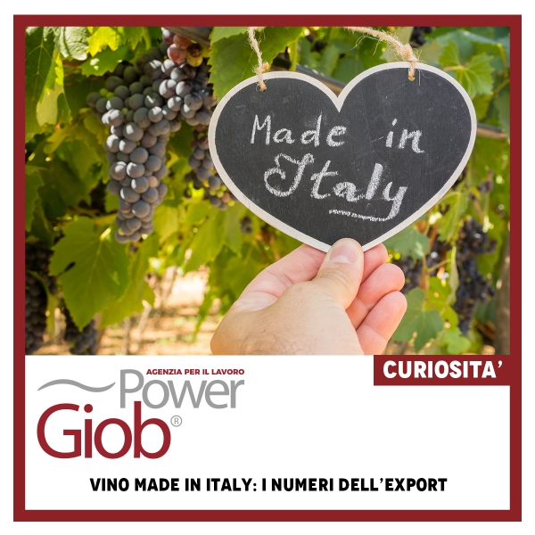 VINO MADE IN ITALY: I NUMERI DELL'EXPORT
