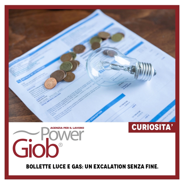 BOLLETTE LUCE E GAS: UN EXCALATION SENZA FINE.