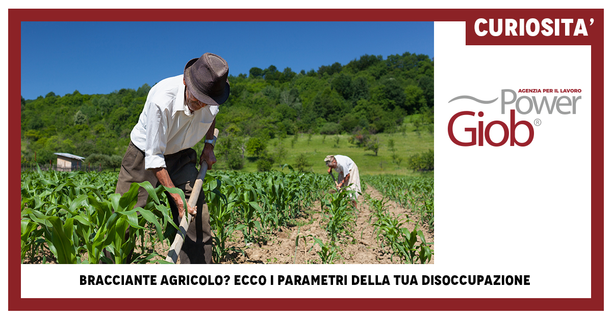 BRACCIANTE AGRICOLO? ECCO I PARAMETRI DELLA TUA DISOCCUPAZIONE
