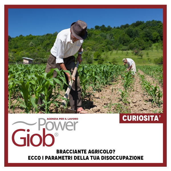 BRACCIANTE AGRICOLO? ECCO I PARAMETRI DELLA TUA DISOCCUPAZIONE