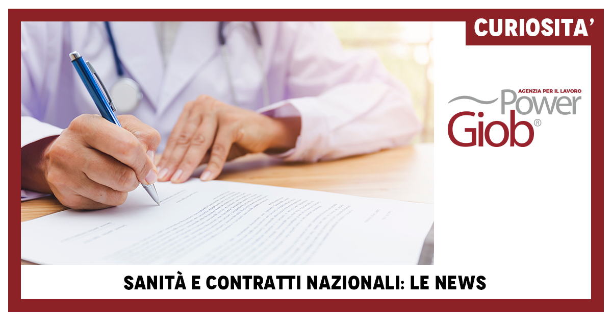 SANITà€ E CONTRATTI NAZIONALI: LE NEWS