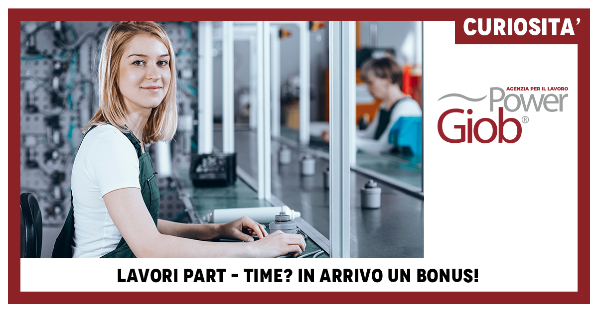 LAVORI PART â€“ TIME? IN ARRIVO UN BONUS!