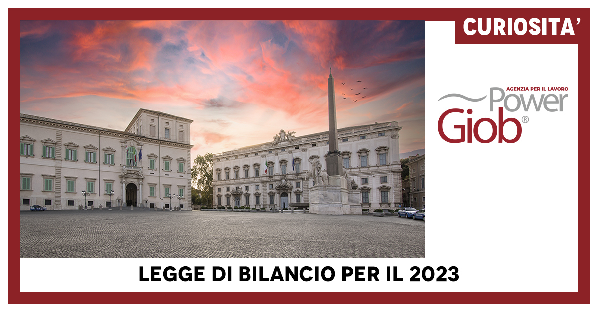 La Legge di Bilancio per il 2023