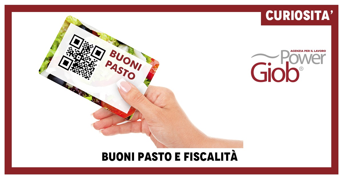 BUONI PASTO E FISCALITà€