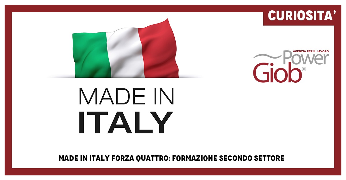 MADE IN ITALY FORZA QUATTRO: FORMAZIONE SECONDO SETTORE 