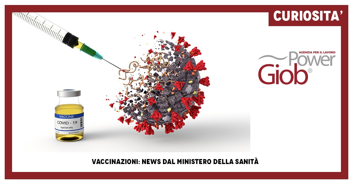 VACCINAZIONI: NEWS DAL MINISTERO DELLA SANITà€ 